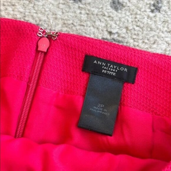Ann Taylor Factory Pink Pencil Mini Skirt for Cocktail - Picture 2 of 3